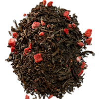 BLACK TEA WITH STAWBERRIES